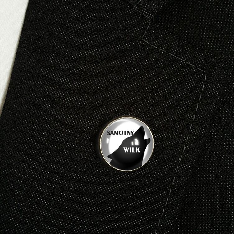 Anstecker Wolf