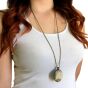 Vintage quote oval pendant - 2