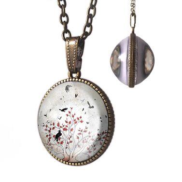 Collana a due lati Gioco dell'albero bianco di troni