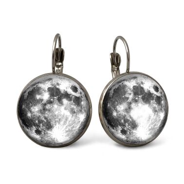 Grandes Boucles d'oreilles la lune