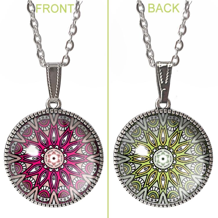 Pendentif à double face Mandala