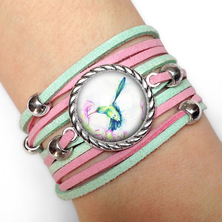 Pulseira feminina o colibri