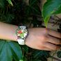 Unique montre fleurs tropicales - 2