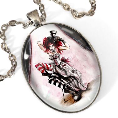 Oval halskjede Moulin Rouge