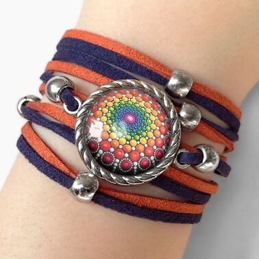 Pulseira feminina pinte bolhas