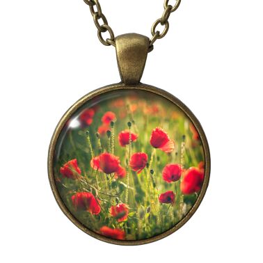 Medallón amapolas