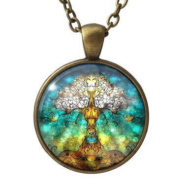 Collana vetro macchiato