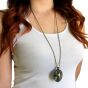 Woman’s nature oval pendant - 2