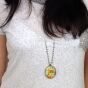 Summer flowers oval pendant - 2