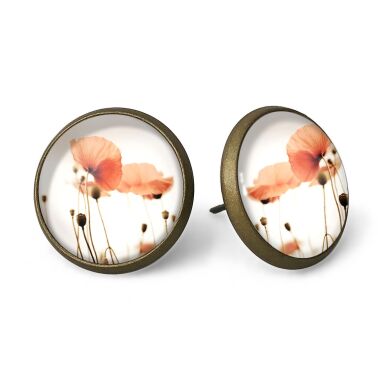 Mohnblumen Ohrstecker 