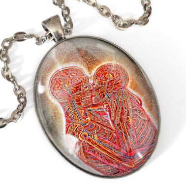 Medaglione ovale Bacio anatomico