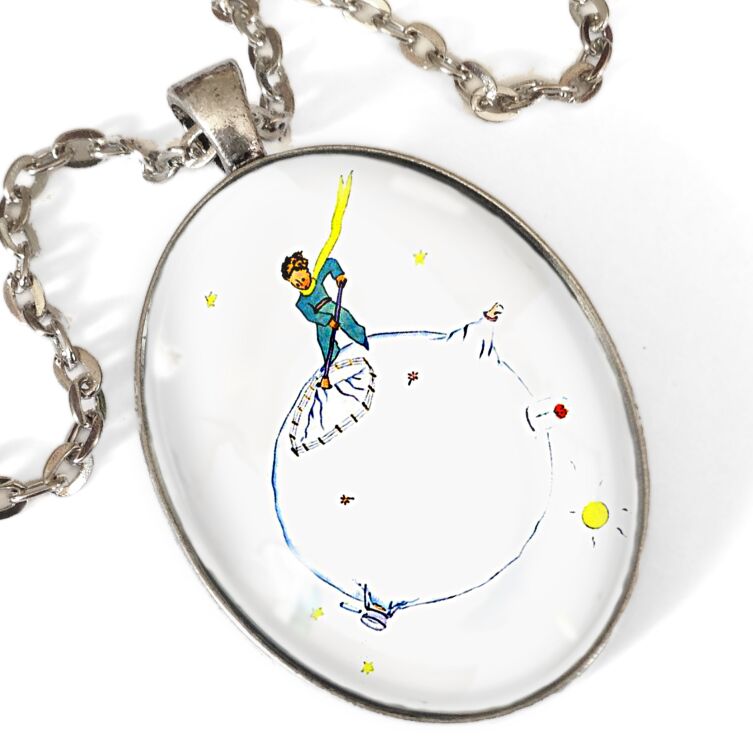 die Liebe große ovale Kette