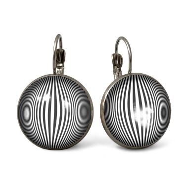 Grandes Boucles d'oreilles Op-art