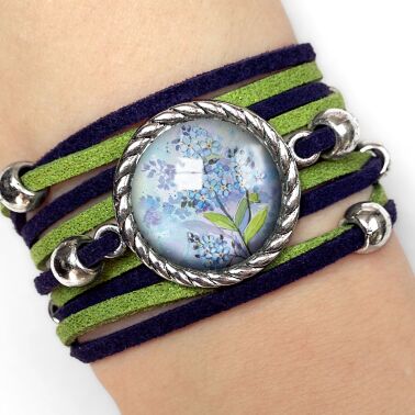 Frauen armband notiert blumen