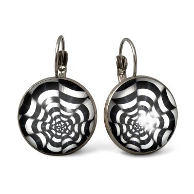 Grandes Boucles d'oreilles Op-art
