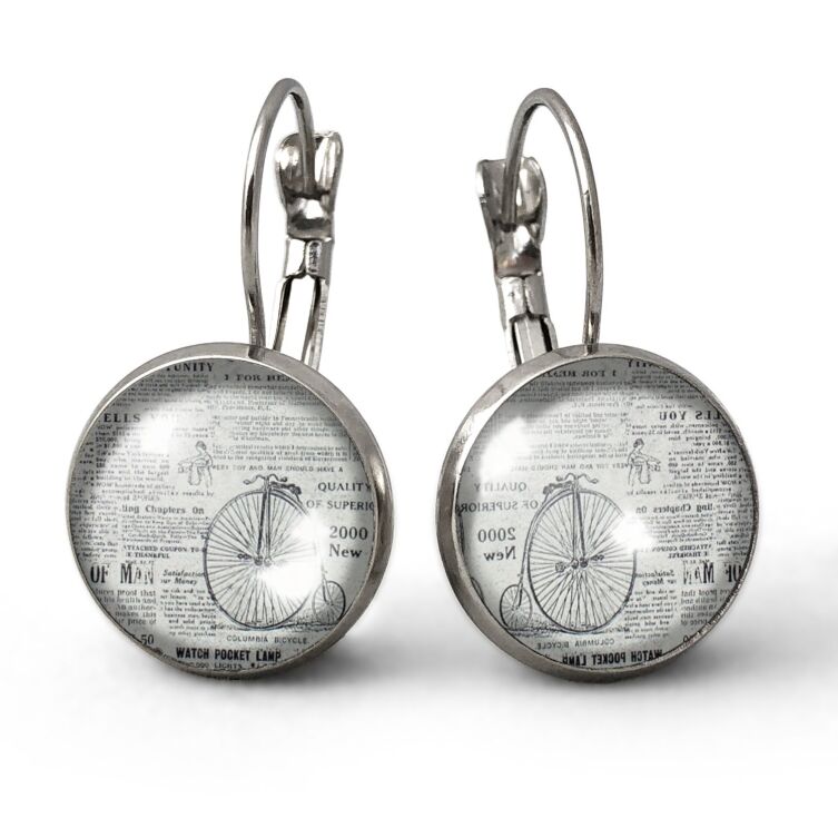 Boucles d'oreilles le journal