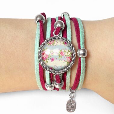 Frauen armband retro Blumen
