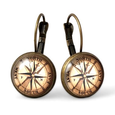 Boucles d'oreilles vieille horloge