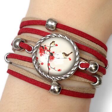 Frauen armband orientalische vögel