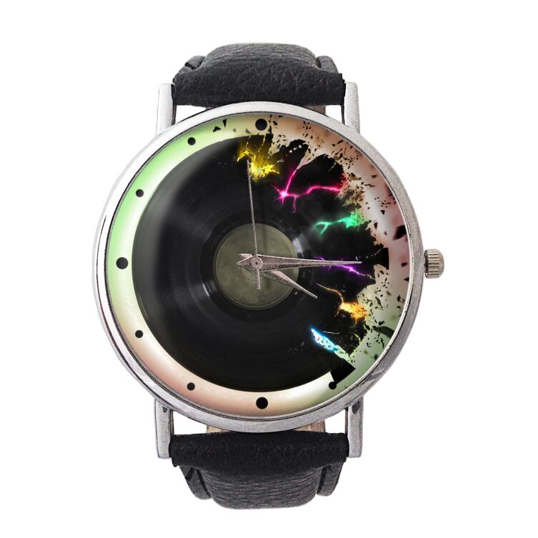 Ladies's watch vinyl record