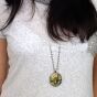 Van Gogh Sunflowers oval pendant - 2
