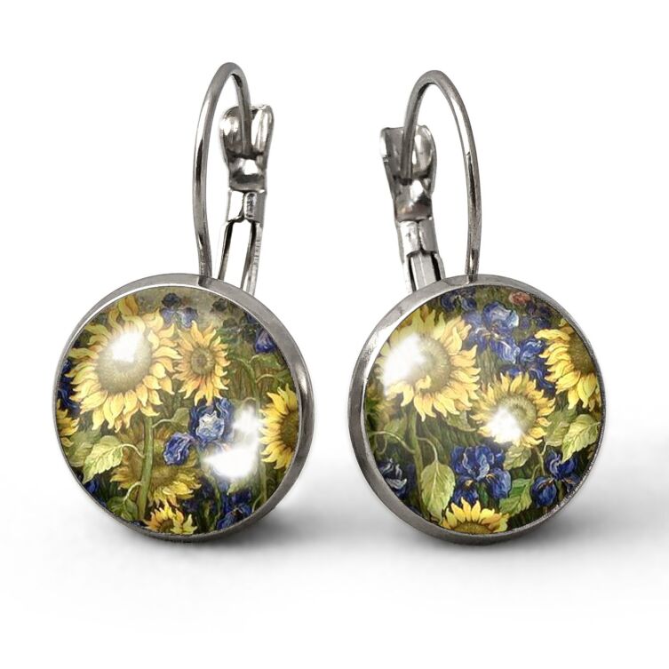 Boucles d'oreilles tournesols