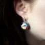 Grandes Boucles d'oreilles Mondrian - 2