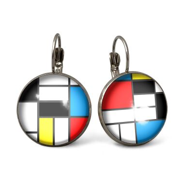 Grandes Boucles d'oreilles Mondrian