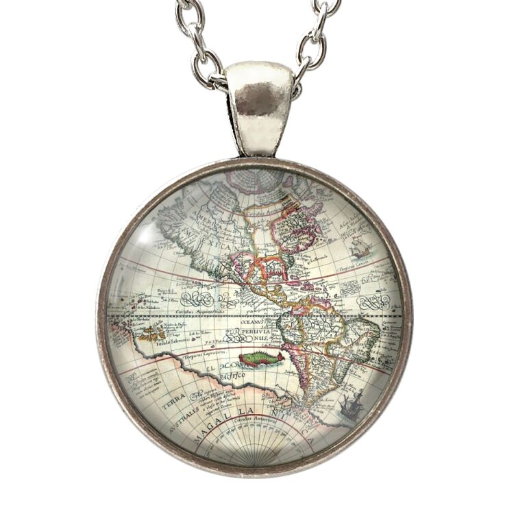 Pendentif Carte du monde