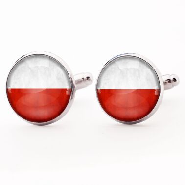 Boutons de manchette Drapeau polonais