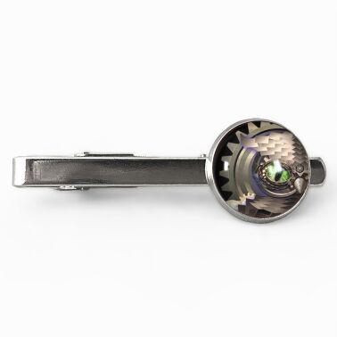 Steampunk owl tie clip