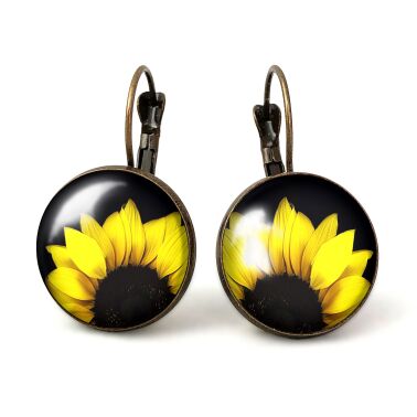 Grandes Boucles d'oreilles tournesols
