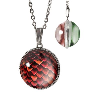 Zweiseitige Drachenei Kette
