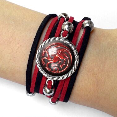 Frauen armband rote Drachen