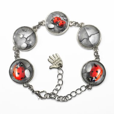 Frauen armband die Marienkäfer