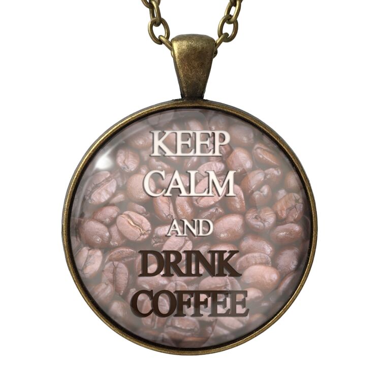 Grande medaglione Keep Calm and drink coffee