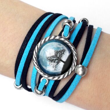 Frauen armband Mondbaum