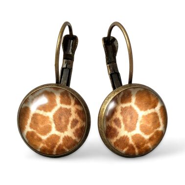 Boucles d'oreilles las girafe