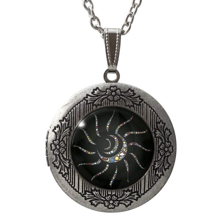 Medallone sol de vidrieras
