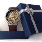 Ladies's watch mechanical lizard - 3