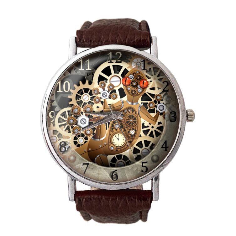 Ladies's watch mechanical lizard