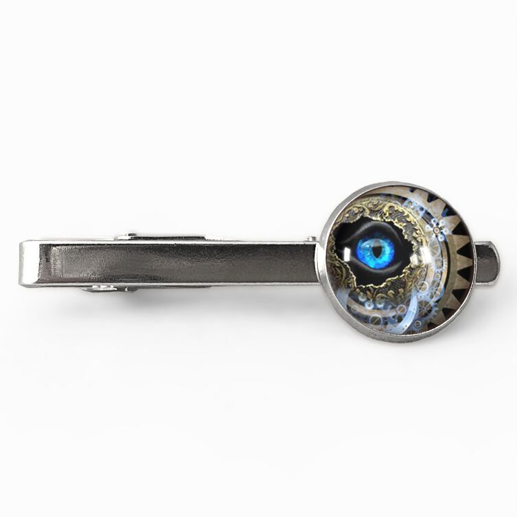 Pince à cravate œil steampunk