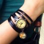Bracelet montre en cuir Yin Yang - 2