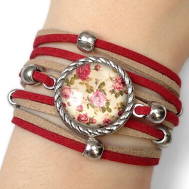 Frauen armband retro rosen