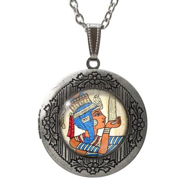 Egyptian hieroglyphs locket