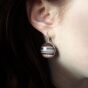 Big aztec pattern earrings - 2