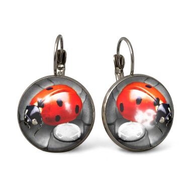 Grandes Boucles d'oreilles les coccinelles