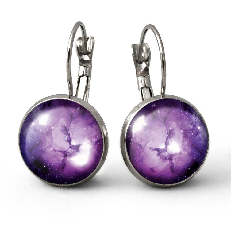 Boucles d'oreilles le cosmos