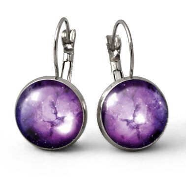 Boucles d'oreilles le cosmos