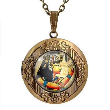 Egyptian hieroglyphs locket